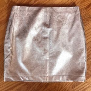 ROSE GOLD METALLIC SKIRT